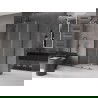 Mexen Velar L плъзгаща се душ кабина 120 x 70 см, прозрачна, четкано сиво - 871-120-070-03-66