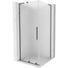 MEXEN Velar L плъзгаща се душ кабина 120 x 120 см, мат, четка gun gray - 871-120-120-33-66