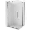 Mexen Velar L плъзгаща се душ кабина 120 x 85 cm, матирано, четкано gun gray - 871-120-085-33-66