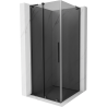 Mexen Velar L плъзгаща се душ кабина 120 x 120 cm, графит, четкан gun gray - 871-120-120-43-66