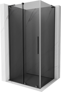 Mexen Velar L плъзгаща се душ кабина 90 x 70 cm, графит, четкаван gun gray - 871-090-070-43-66