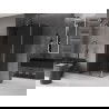 Mexen Velar L плъзгаща се душ кабина 120 x 85 cm, графит, четка Gun gray - 871-120-085-43-66