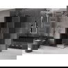 Mexen Velar L плъзгаща се душ кабина 120 x 80 см, графит, четкан gun gray - 871-120-080-43-66