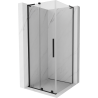 Mexen Velar L плъзгаща се душ кабина 90 x 90 см, прозрачна, черна - 871-090-090-03-70