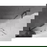 Mexen Velar L Плъзгаща се душ кабина 100 x 120 cm, матирана, черна - 871-100-120-33-70