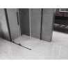 Mexen Velar L плъзгаща се душ кабина 110 x 120 см, матирана, черна - 871-110-120-33-70