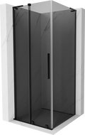 Mexen Velar L плъзгаща се душ кабина 100 x 100 см, графит, черна - 871-100-100-43-70