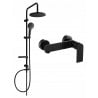 Mexen Zero Ерик външен душ комплект с душ глава и смесител за душ, черен