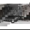 Mexen Velar L плъзгаща се душ кабина 120 x 110 см, графит, черна - 871-120-110-43-70