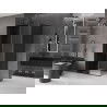 Mexen Velar L плъзгаща се душ кабина 120 x 110 см, графит, черна - 871-120-110-43-70