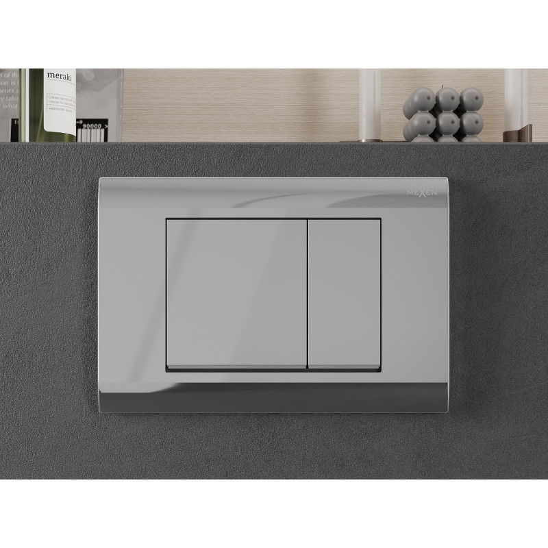 Mexen Fenix Air 01 бутон за пневматично промиване, лъскав хром - 6A0101