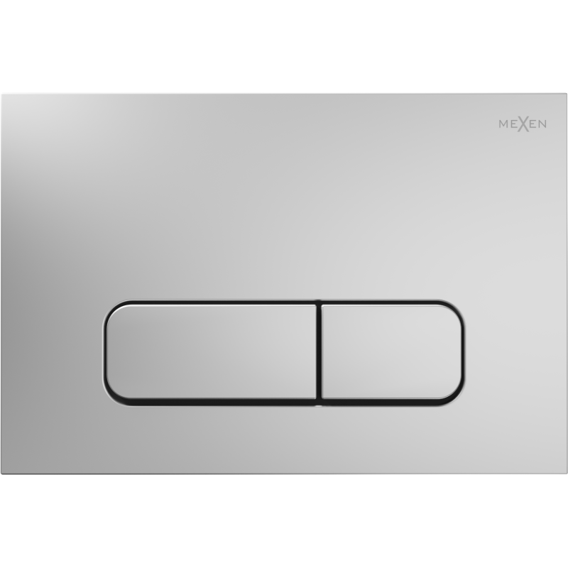 Mexen Fenix Air 02 пневматичен бутон за изплакване, матов хром - 6A0202