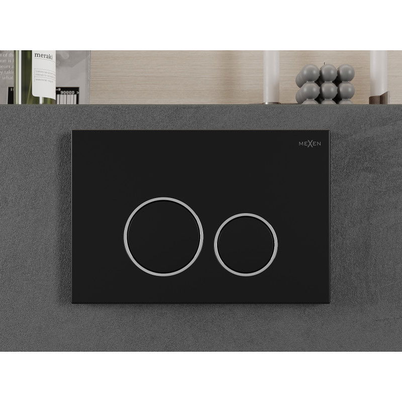 Mexen Fenix Air 05 пневматичен бутон за промиване, черен - 6A0503