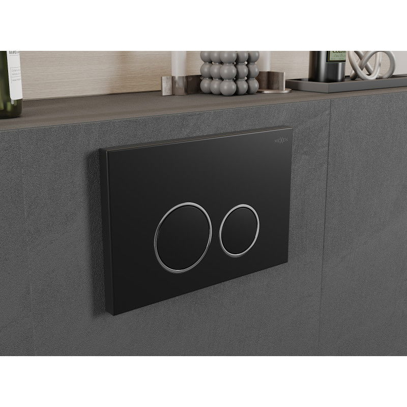 Mexen Fenix Air 05 пневматичен бутон за промиване, черен - 6A0503