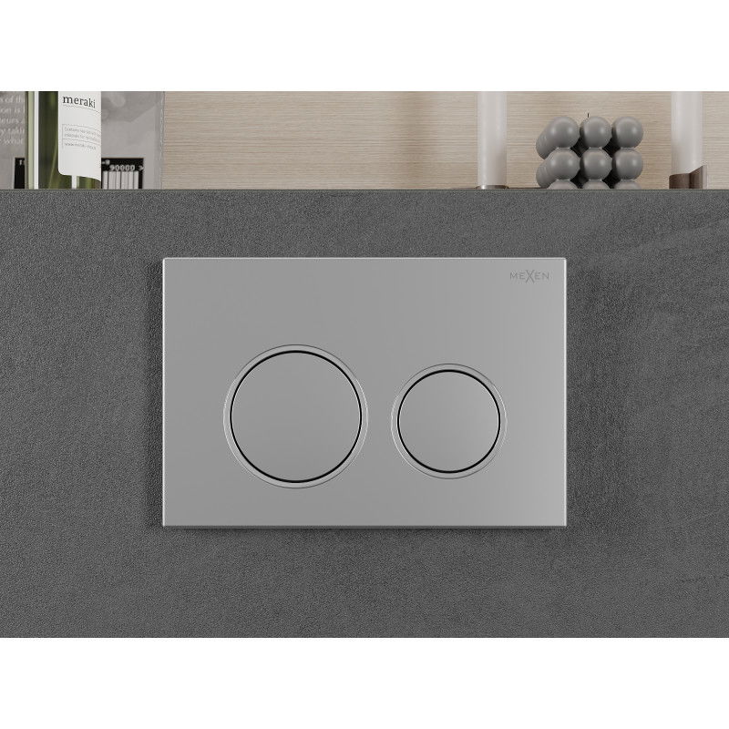 Mexen Fenix Air 07 XS бутон за пневматично промиване, матов хром - 6A0702