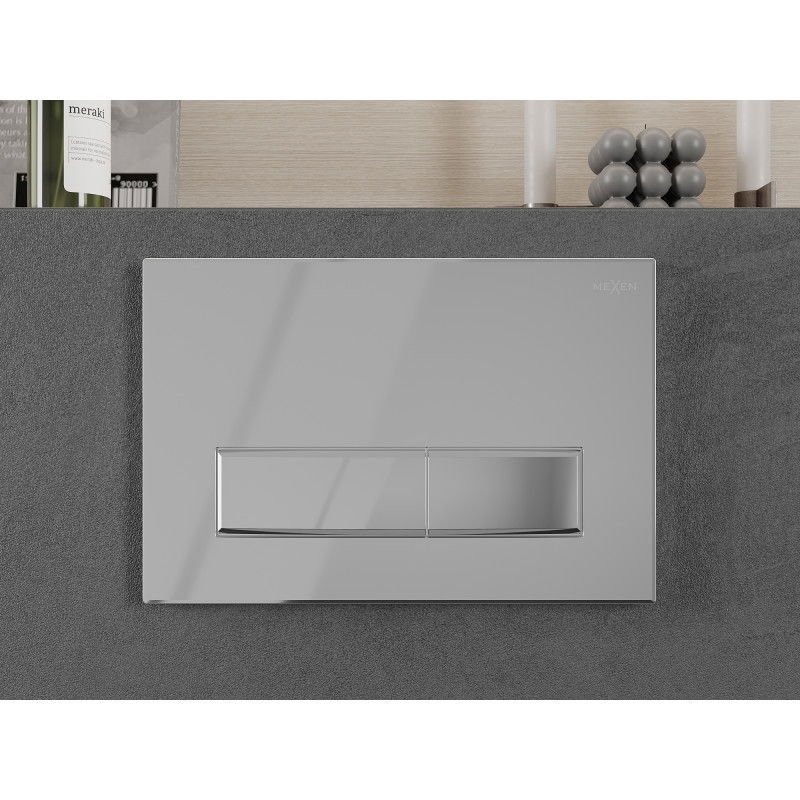 Mexen Fenix Air 09 пневматичен бутон за промиване, гланциран хром - 6A0901