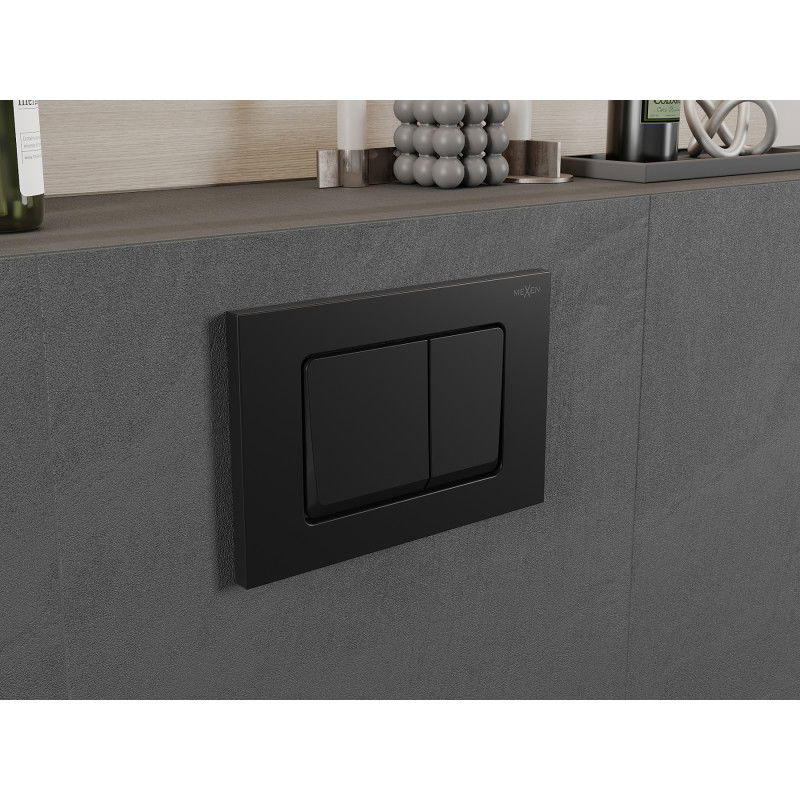 Mexen Fenix Air 10 XS пневматичен бутон за промиване, черен мат - 6A1003