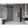 Mexen Velar плъзгащи се душ врати 90 см, матирани, хром - 871-090-000-31-01