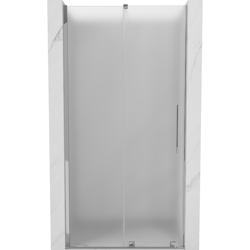 Mexen Velar плъзгаща се душ врата 120 cm, матирано стъкло, хром - 871-120-000-31-01