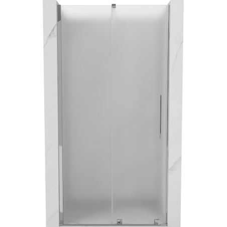 Mexen Velar плъзгаща се душ врата 120 cm, матирано стъкло, хром - 871-120-000-31-01