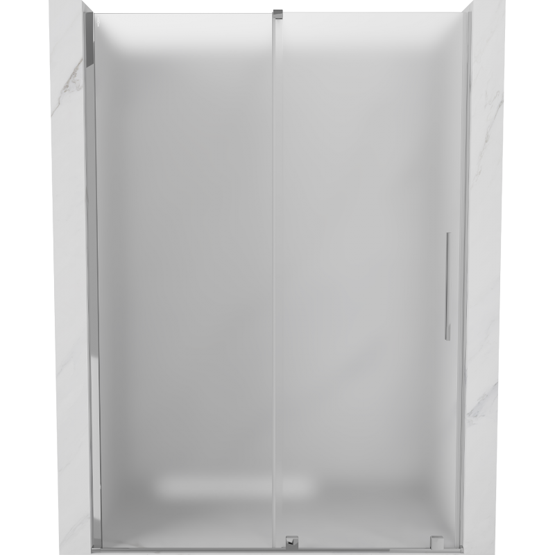 Mexen Velar плъзгащи се душ врати 160 cm, матирано стъкло, хром - 871-160-000-31-01