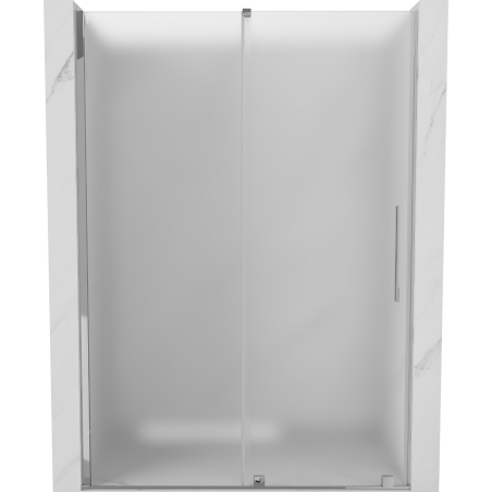 Mexen Velar плъзгащи се душ врати 160 cm, матирано стъкло, хром - 871-160-000-31-01