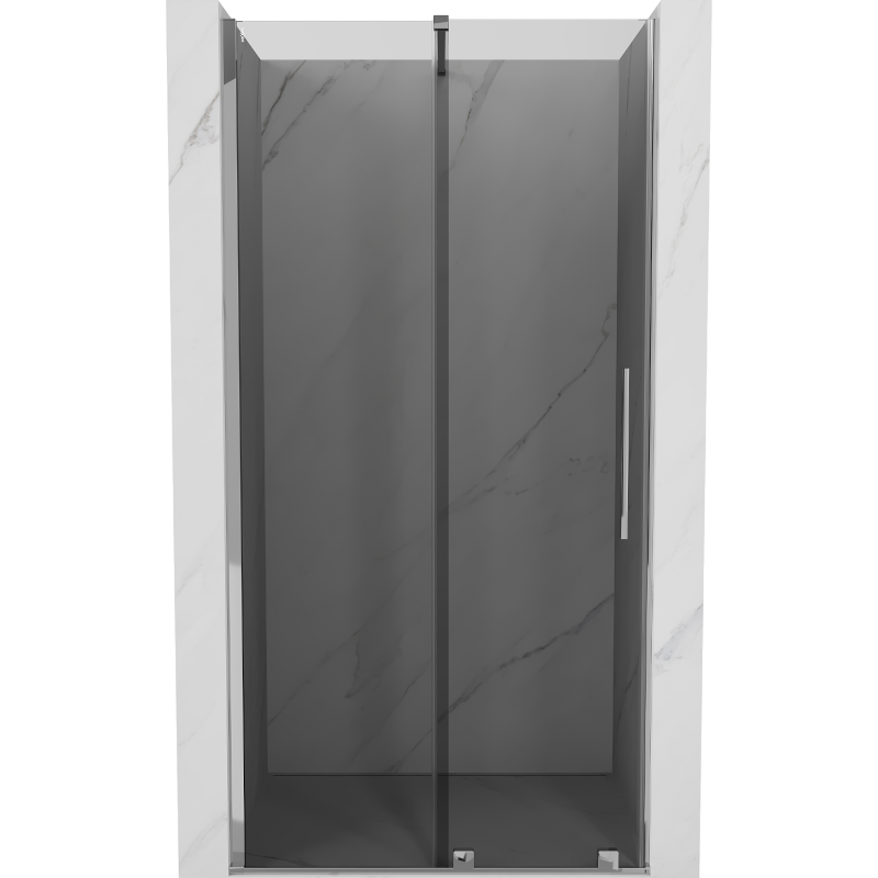 Mexen Velar плъзгащи душ врати 120 cm, графит, хром - 871-120-000-41-01
