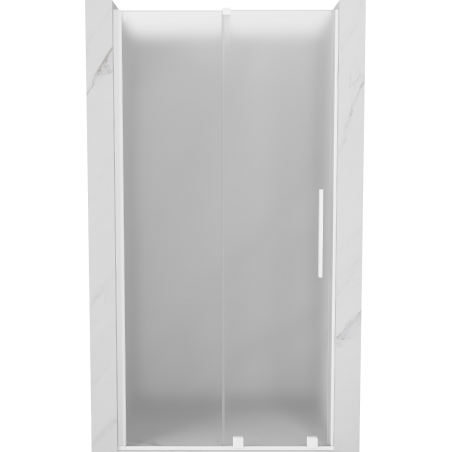 Mexen Velar плъзгащи се душ врати 110 cm, матиран, бял - 871-110-000-31-20