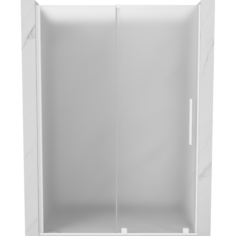 Mexen Velar плъзгаща се душ врата 150 cm, матирана, бяла - 871-150-000-31-20
