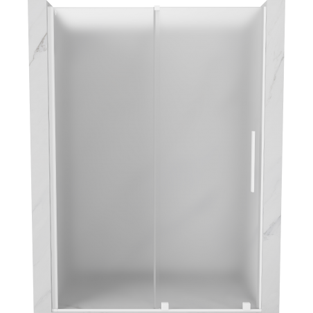 Mexen Velar плъзгаща се душ врата 150 cm, матирана, бяла - 871-150-000-31-20