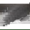 Mexen Velar плъзгащи се душ врати 140 см, графит, бяло - 871-140-000-41-20