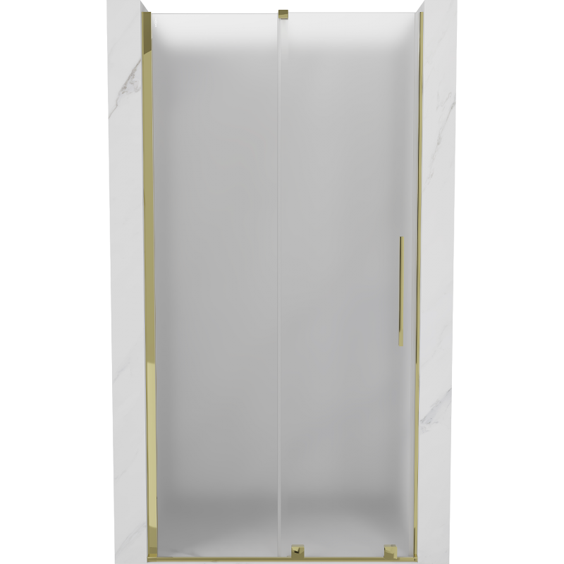Mexen Velar плъзгащи се душ врати 90 cm, скреж, златни - 871-090-000-31-50