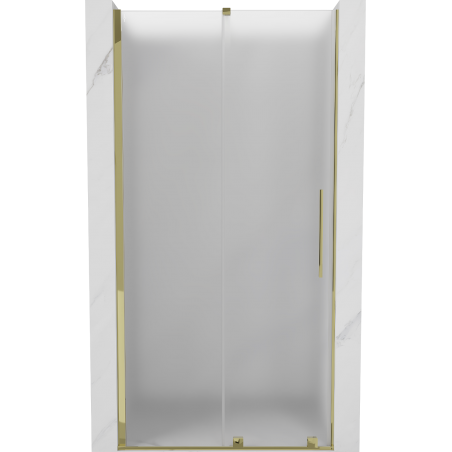 Mexen Velar плъзгащи се душ врати 90 cm, скреж, златни - 871-090-000-31-50