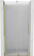 Mexen Velar плъзгащи се душ врати 100 см, матирани, златни - 871-100-000-31-50