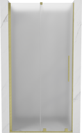 Mexen Velar плъзгаща се душ врата 90 cm, матирана, златно четкана - 871-090-000-31-55