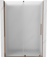 Mexen Velar плъзгащи се душ врати 160 cm, матови, розово злато - 871-160-000-31-60