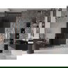 Mexen Velar плъзгаща се душ врата 110 cm, графит, розово злато - 871-110-000-41-60