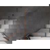 Mexen Velar плъзгаща се душ врата 110 cm, графит, розово злато - 871-110-000-41-60