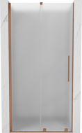 Mexen Velar плъзгаща се душ врата 110 см, матирана, четкана мед - 871-110-000-31-65