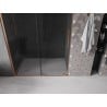 Mexen Velar плъзгаща се душ кабина 130 см, графит, четкана мед - 871-130-000-41-65
