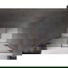 Mexen Velar плъзгащи душ врати 160 cm, графит, четкана мед - 871-160-000-41-65