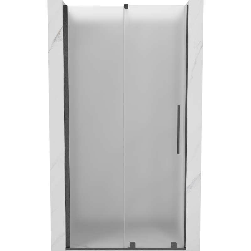 Mexen Velar плъзгащи се душ врати 100 см, матирани, четкавано gun gray - 871-100-000-31-66