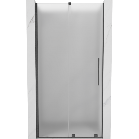 Mexen Velar плъзгащи се душ врати 100 см, матирани, четкавано gun gray - 871-100-000-31-66