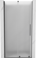 Mexen Velar плъзгащи се душ врати 90 см, матирано стъкло, четкано Gun gray - 871-090-000-31-66