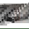 Mexen Velar плъзгащи се душ врати 90 см, матирано стъкло, четкано Gun gray - 871-090-000-31-66
