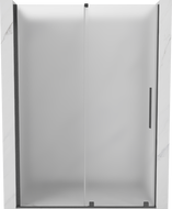 Mexen Velar плъзгащи се душ врати 150 см, матирани, четкани gun gray - 871-150-000-31-66