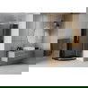 Mexen Rio душ кабина полукръгла 80 x 80 см, графит, хром + поддън Flat, черен - 863-080-080-01-40-4170