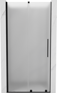 Mexen Velar плъзгащи душ врати 90 см, матирани, черни - 871-090-000-31-70