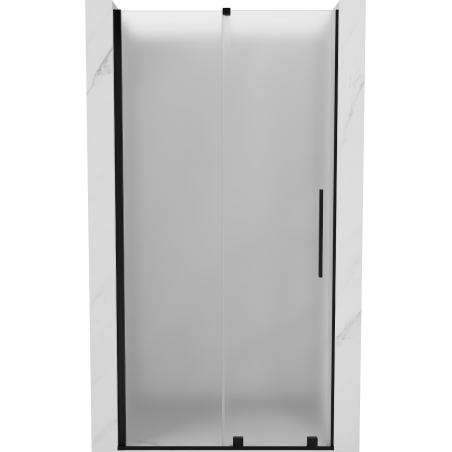 Mexen Velar плъзгащи душ врати 110 см, матирани, черни - 871-110-000-31-70