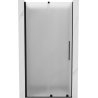Mexen Velar плъзгащи душ врати 110 см, матирани, черни - 871-110-000-31-70